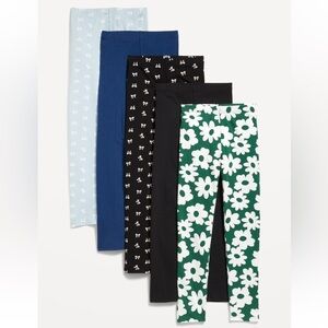 Old Navy Girl’s Leggings Set of 5, NWT, $50 Retail